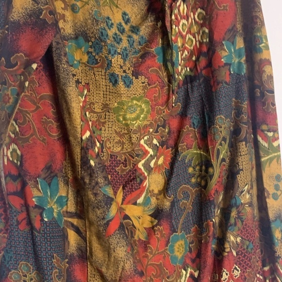 Vintage Adrian Jordan boho Wrap Skirt maxi print size 18 plus size women’s - Picture 2 of 7